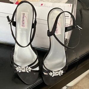 DYEABLES  Black Heels with Sparkling Accents